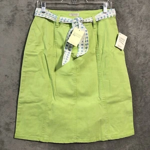 Christopher & Banks Damen Größe 6 Rock Grün Knielang Bleistift Taille 29 Neu mit Etikett - Bild 1 von 11