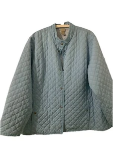 Sigrid Olsen Sport Jacket Womens 2X Snap Front Quilted Pockets Classic - Picture 1 of 10