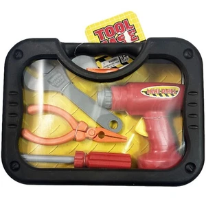 KIDS PLASTIC PLAY TOOL KIT (1) Wrench Toys Case Drill Pretend Learning - Picture 1 of 1