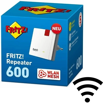 AVM FRITZ! Repeater WLAN Mesh 600 Mbit/s Fritzbox WPS Signal Verstärker Deutsch - Bild 1 von 4