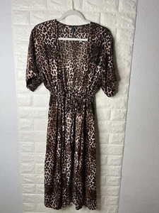 Wild Fable Womens Size M / L Leopard Tie Duster  Long Kimono  - Picture 1 of 6