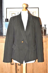 Vintage Ladies Leara Denim Wear Green Blazer Retro Classic Jacket Size L - Picture 1 of 8