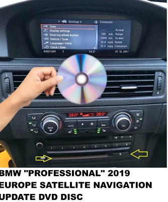 DVD BMW ROAD MAP EUROPE PROFESSIONAL 2019-2020 MAPPE NAVIGATORE PER BMW/MINI CCC - Immagine 1 di 2