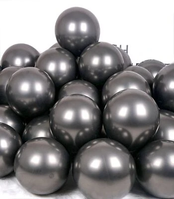 Schwarze Luftballons Metallic Helium 50 Stück 12 Zoll Luftballon Schwarz Ball... - Imagem 1 de 4