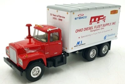 First Gear 1/34 Scale 19-2504 - Mack R-Model Dry Goods Van Ohio Diesel - Immagine 1 di 4