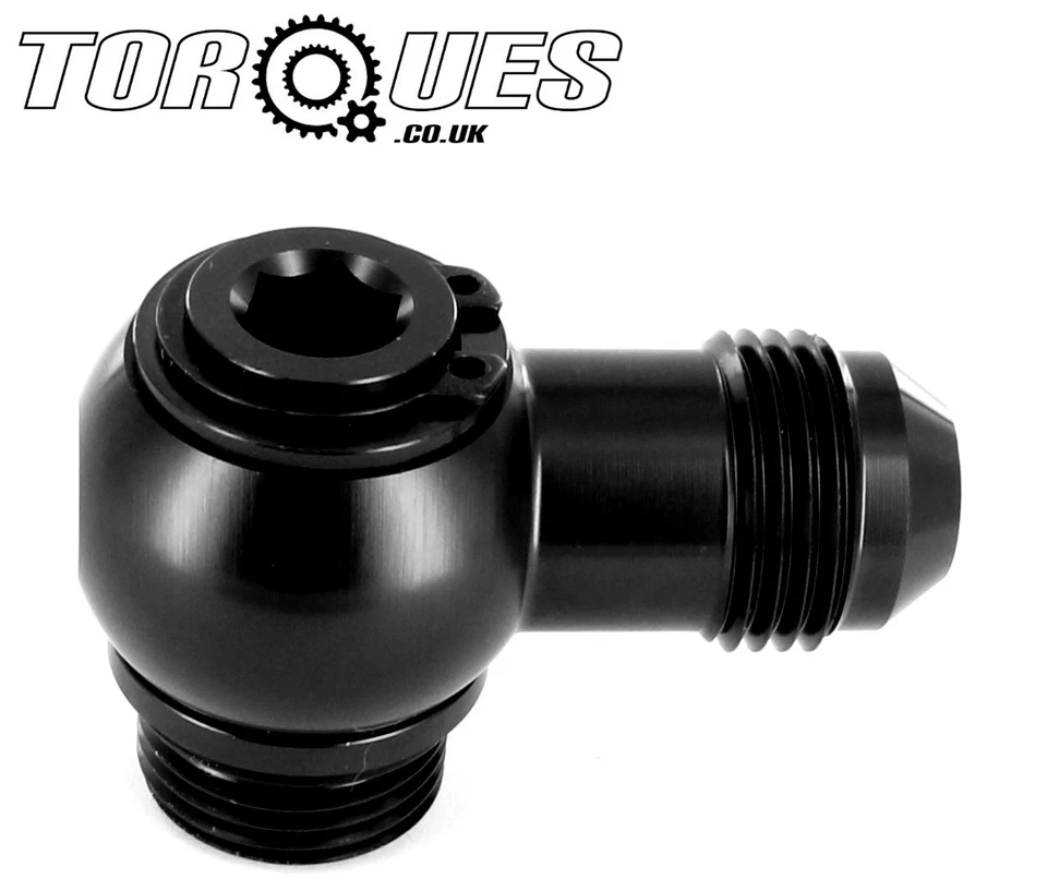 Torques AN-10 (AN10) Banjo Swivel Adapter M22x1.5 Fit SETRAB Oil Coolers BLACK