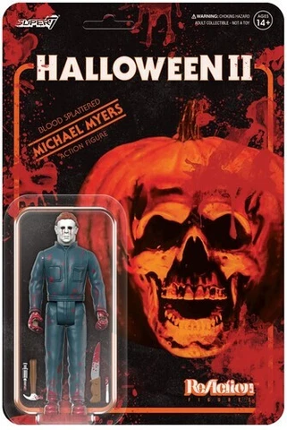 WB  Super7 - Halloween 2 ReAction Wave 1 - Michael Myers (Blood Splatter ) Cover