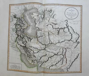 Persia Iran Iranian Plateau Caspian & Aral Seas Persian Gulf 1801 Cary folio map - Picture 1 of 4