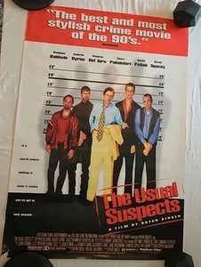 USUAL SUSPECTS Filmposter BRYAN SINGER KEVIN POLLAK SPACEY Original Video Abschlussball - Bild 1 von 4
