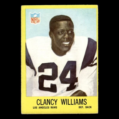 Clancy Williams #95 1967 Philadelphia Los Angeles Rams Football Card NFL EX - Image 1 of 3