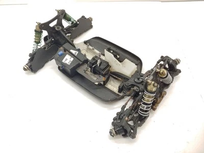 Xray X-Ray XB8 2016-2018 1/8 Nitro RC Racing Buggy Roller Slider Chassis Used - Image 1 of 4
