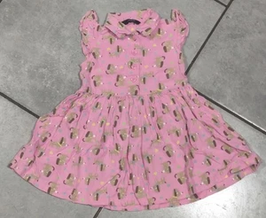George Baby Girl Short Dress/Tunic 18-24 Months Dog Print - Picture 1 of 4
