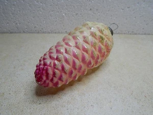 Vintage USSR Christmas Tree Ornament Pinecone Kremlin Giant Glass 1960s - Picture 1 of 7