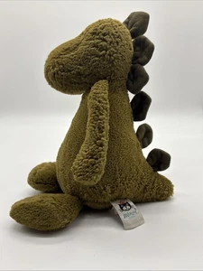 Jellycat London Bashful Dinosaur Stegosaurus Green 9" Plush Stuffed Animal - Picture 1 of 6