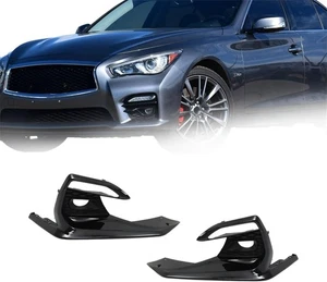 Fog Light Lamp Bezels Cover Infiniti Q50 Sport 2018-2020 NEW - Picture 1 of 8