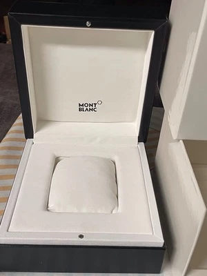 Genuine Mont Blanc large Empty Watch Box With Service guide, 6’x6’, New - Image 1 of 4