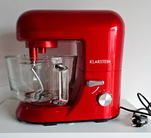 klarstein küchenmaschine bella Rossa 2G, 1200W 2,5/5Liter wertige Glasschüssel - Bild 1 von 15