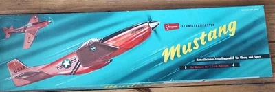 Absolute Rarity!  Graupner Mustang Bondage Airplane Model 4801 New Kit - Image 1 of 4