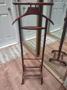 Vintage Fratelli Reguitti Wood Valet Clothing & Shoe Stand 1960s - Picture 1 of 15