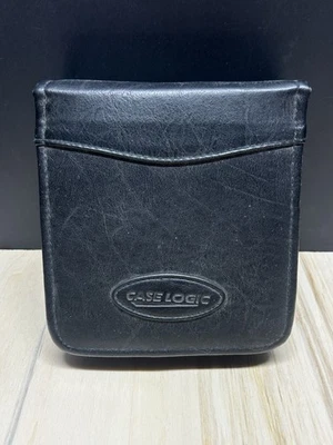 Vintage Case Logic 32 CD Soft Case Holder Faux Leather CD 💿 Or DVD 📀 - Image 1 of 4