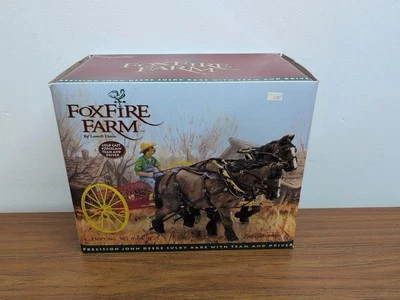 1/16 ERTL Fox Fire Farm John Deere Precision Sulky Rake w/ Team & Driver - Image 1 of 2