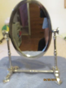Edwardian Chrome Vanity Mirror-Table Top - Picture 1 of 9