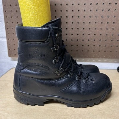Botas de combate de senderismo Alico de cuero negro talla 9,5 para hombre con cordones al aire libre Foto 1 de 4