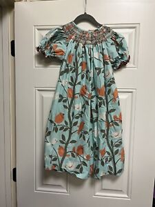 EUC Girls 6 Birds Smocked Dress By Claire And Charlie