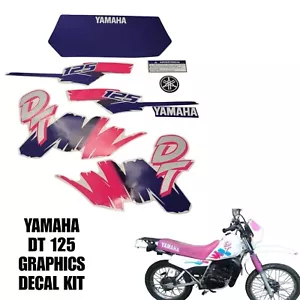 Yamaha Dt 125 decals Kit Pink - Picture 1 of 5