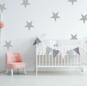 Large Giant Star Wall Stickers | Nursery Decal Adhesive Vinyl Kids Big Stars - Picture 1 of 4