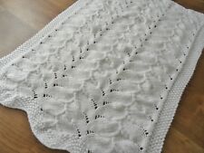 Baby blanket chunky knitting pattern Snowdrift