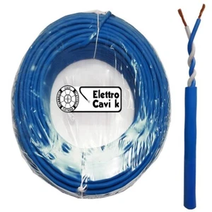 CAVO VIDEOCITOFONO 2x1 mm² 2 FILI TWISTATO BIPOLARE 2 POLI UNIVERSALE 50 METRI - Foto 1 di 3