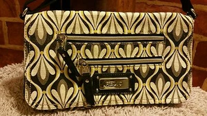 RELIC CREAM, YELLOW AND BLACK MESSENGER/CROSSBODY BAG NEW 1405 - Picture 1 of 8
