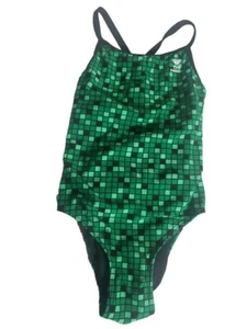 TYR Durafast Onepiece Swimwear Check Micro Back Swimsuit Size XSmall Racerback - Picture 1 of 6