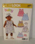 New Look Baby 6472 Dress (5 Styles) & Hat Infant NB-L 7-21 lbs. Pattern Uncut