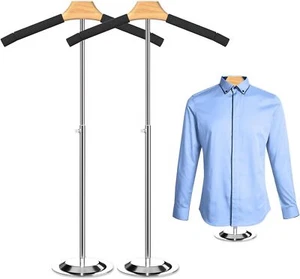 Shirt Display Stand 2 Pack T for Vendors 18.1-31 Inch Height Adjustable Rack - Picture 1 of 2
