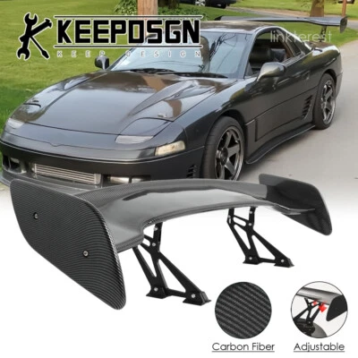 适用于三菱 Lancer 碳纤维后后后备箱锅炉翼 GT 风格赛车调节 — 第 1/4 张图片