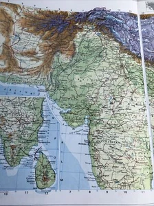 1996: Map 0f South Asia Original Print 40 41 B - Picture 1 of 5