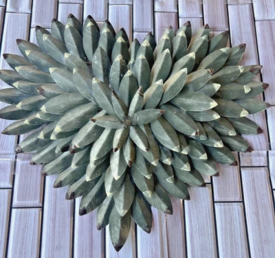 Heart Wall Art 16" Metal Rustic Farmhouse Indoor outdoor 14x17 - Image 1 of 4