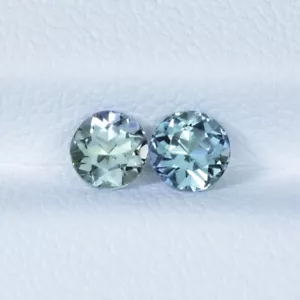 Tanzanite naturale "RISCALDATA" superiore brillante 0,83 cts - coppia tonda 4,5 mm!!!! - Foto 1 di 2