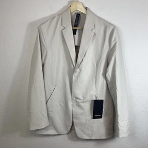 NWT Lululemon Men's Large Venture Blazer Two Buttons Jacket Bone Lightweight - Picture 1 of 16
