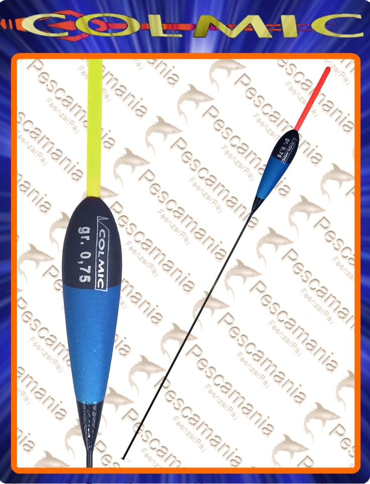 COLMIC SPA Galleggiante colmic RAY 0,10-3,00gr deriva in carbonio antenna in plastica