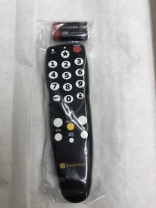 Videotron remoto universal de TV por cable con baterías negro nuevo en paquete - Imagen 1 de 4