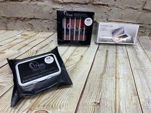 Makeover Essentials Lot Lip Gloss 12 pieces Makeup Remover Cloths Butterfly Eyes - Picture 1 of 8