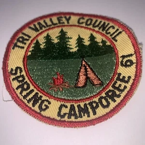 Vintage BSA Patch Tri Valley Council Spring Camporee 1961.     S/130 - Bild 1 von 2