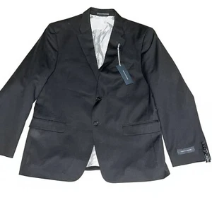 Mens Tommy Hilfiger Trim Fit Two Button Blazer Jacket Blue Size 42 Short - Picture 1 of 8
