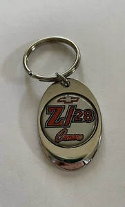 Chevy Z28 Keychain Lightweight Metal Chrome Style Finish Chevrolet Key Chain - Picture 1 of 2