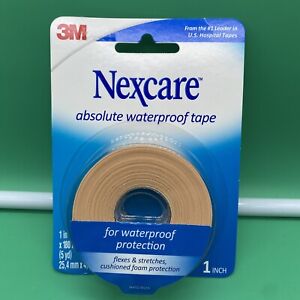 3M Nexcare First Aid Tape Absolute Waterproof Easy Tear Cushion 1 in x 5 yd 1ct