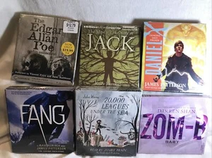 6 BRAND NEW Audiobooks On Cd Lot -- VERNE POE PATTERSON BARNHILL SHAN - Picture 1 of 8