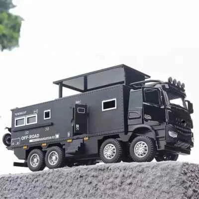 1/28 Alloy Motorhome Touring Car Model Diecast Off-road NOMADISMs Arocs Unimog - Image 1 of 4
